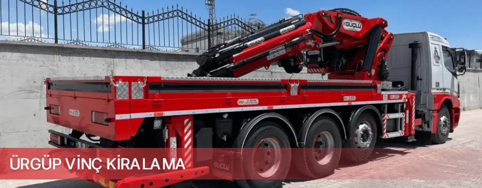 Ürgüp İlçemi Vinç Kiralama